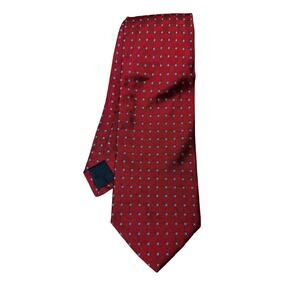 Brooks Brothers 346 Men’s 100% Silk Necktie Red Sky Blue White Classic Tie